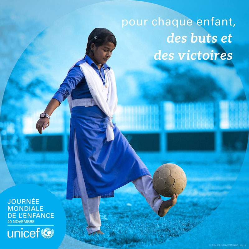 Journée mondiale de l'enfance 2022 : pour chaque enfant, des buts et des victoires
