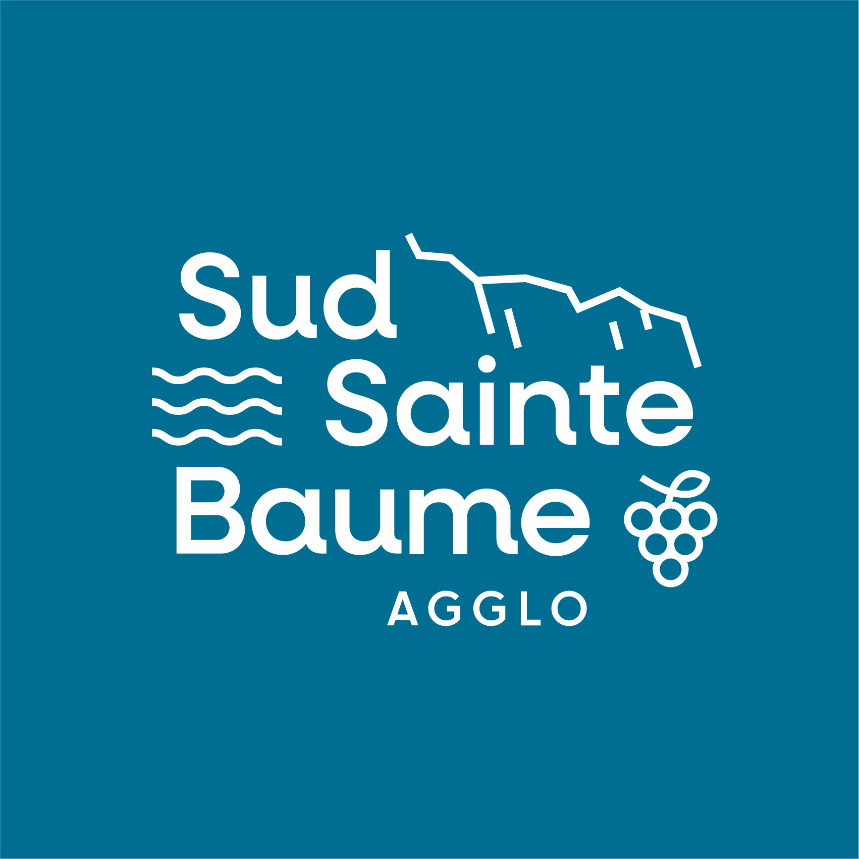 logo fond bleu