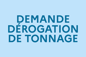 Demande de dérogation de tonnage