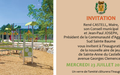 Inauguration Aire de Jeux de Ste Anne du Castellet