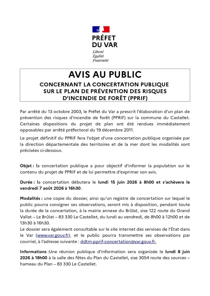 affiche avis concertation publique a4